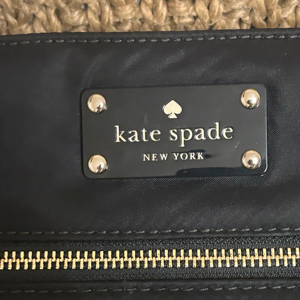 Kate Spade Black Nylon Crossbody Bag Expandable Adjustable NWOT